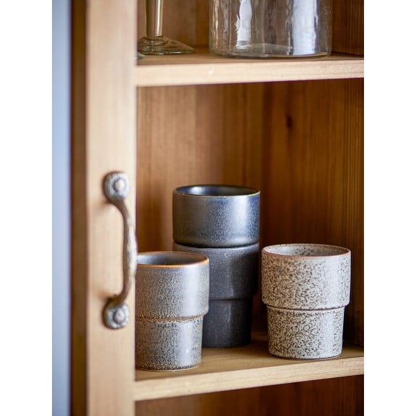 Brązowe kamionkowe filiżanki na espresso zestaw 4 szt. 150 ml Ewan – Bloomingville-image-2