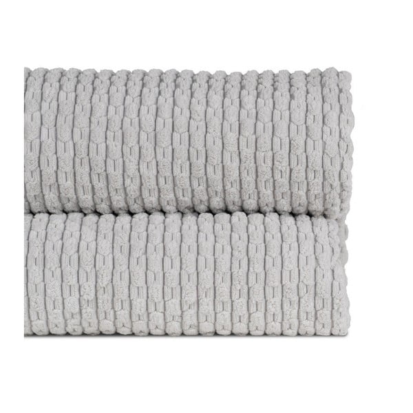 Jasnoszara narzuta pikowana 230x260 cm – Ixia