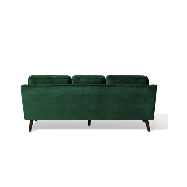 Szmaragdowa sofa 3-osobowa z obiciem o wyglądzie aksamitu Monobeli Steven-image-1