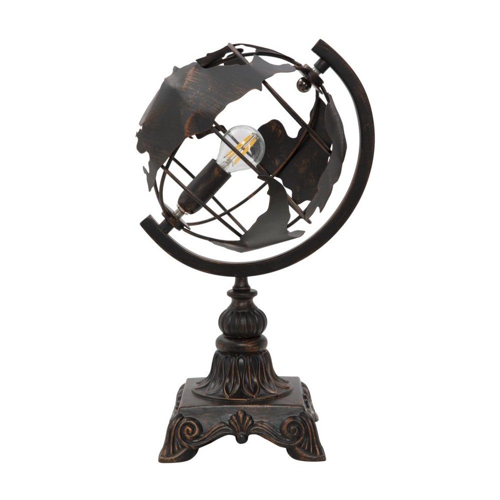 Czarna lampa stołowa z metalowym kloszem (wysokość 40 cm) World Industry – Mauro Ferretti
