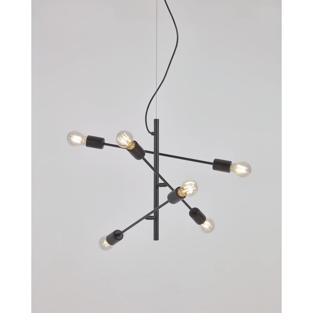 Czarna lampa wisząca ø 55 cm Spica – Kave Home (zdjęcie 4)