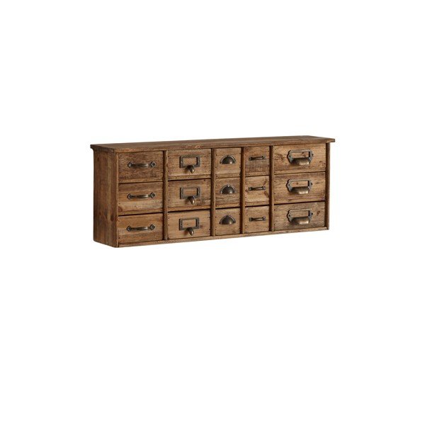 Komoda z litego drewna sosnowego wisząca w jasnym naturalnym kolorze 67x25x14 cm Klas – Ellos Home