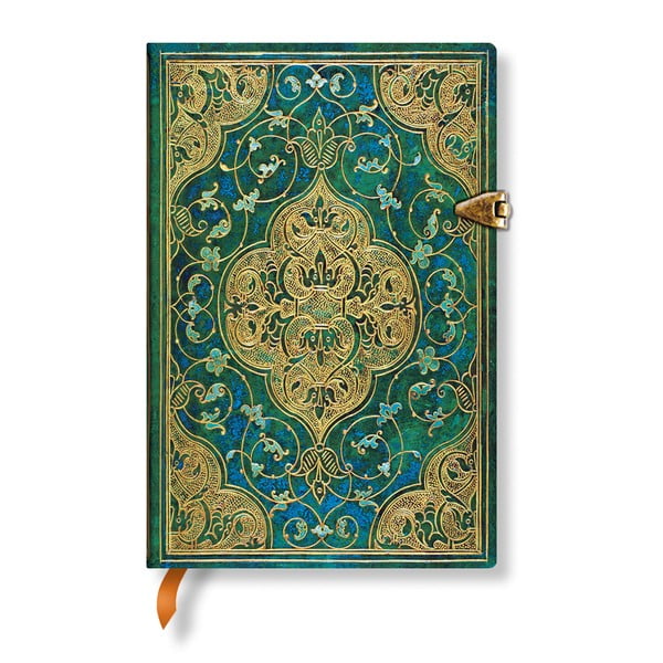 Notes w linie w twardej oprawie Paperblanks Turquoise Chronicles, 9,5x14 cm