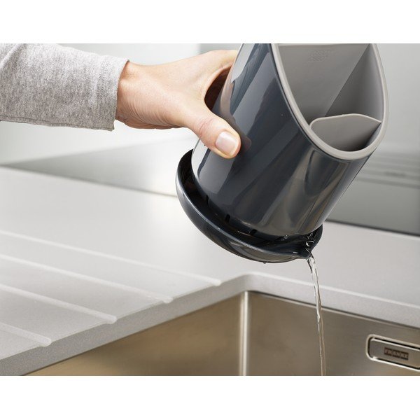 Szary ociekacz na sztućce i przybory kuchenne Joseph Joseph Dock-image-1