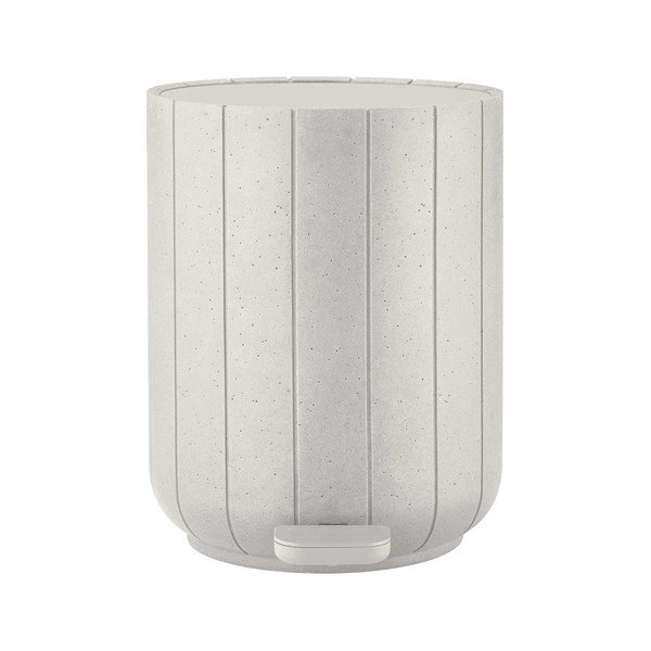 Kremowy kosz na śmieci z pedałem z żywicy polimerowej 3 l Kua – Blomus