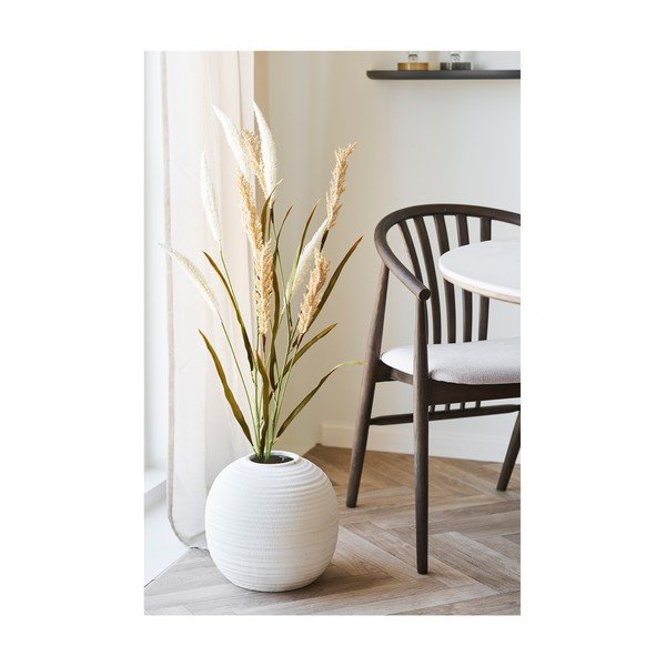 Ciemnobrązowe krzesło z podłokietnikami z litego drewna dębowego Agustin – House Nordic-image-4