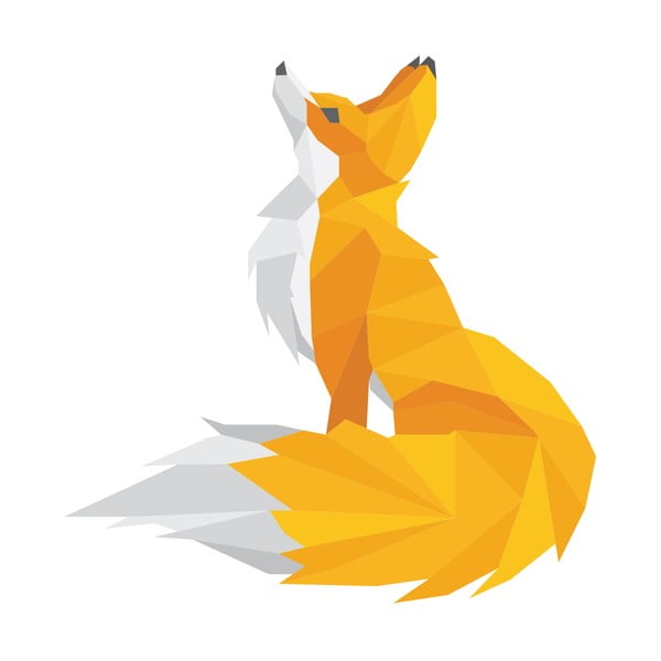Naklejka Ambiance Origami Foxie-image-2