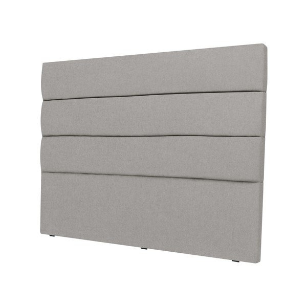 Jasnoszary zagłówek łóżka Mazzini Sofas Pesaro, 160x120 cm-image-2