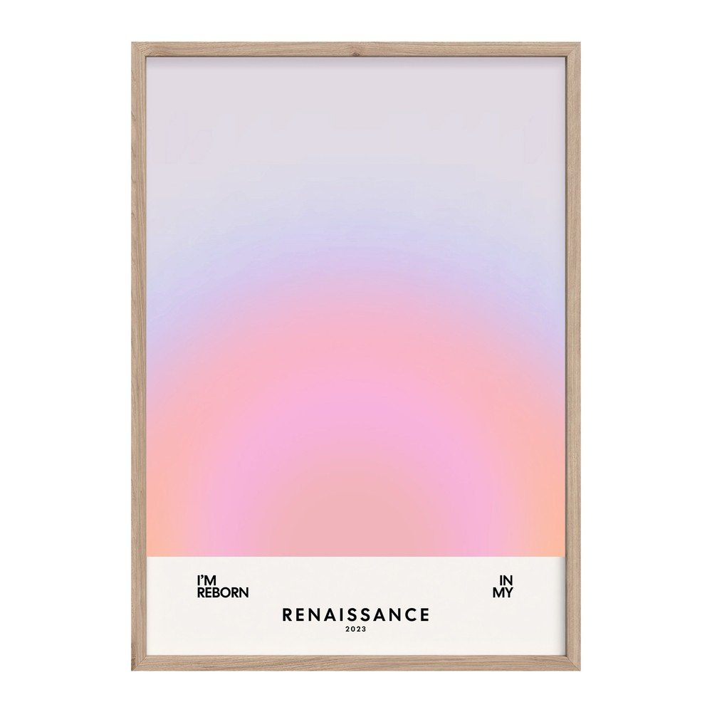 Obraz drukowany z ramą w zestawie 50x70 cm Soft Nuances – Styler