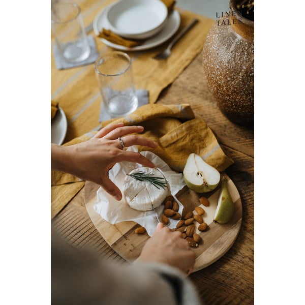 Serwetki lniane zestaw 2 szt. Amber Bronze Stripes – Linen Tales-image-3