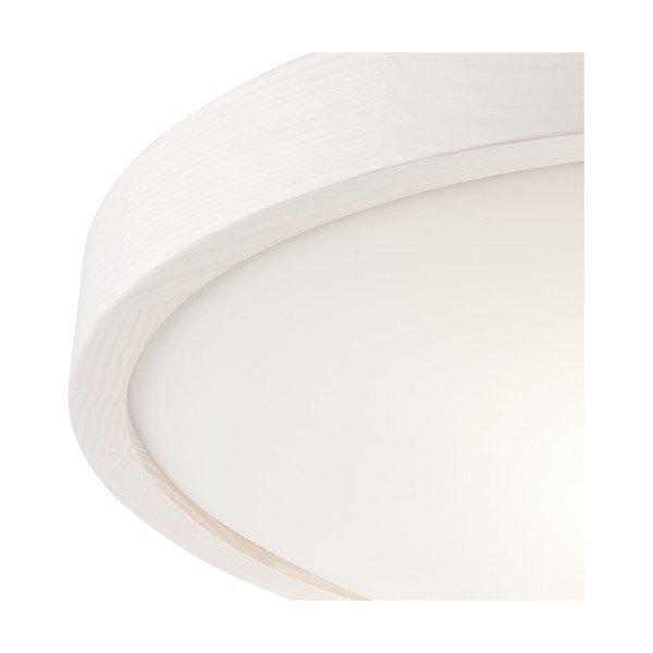 Biała lampa sufitowa ze szklanym kloszem − LAMKUR-image-4
