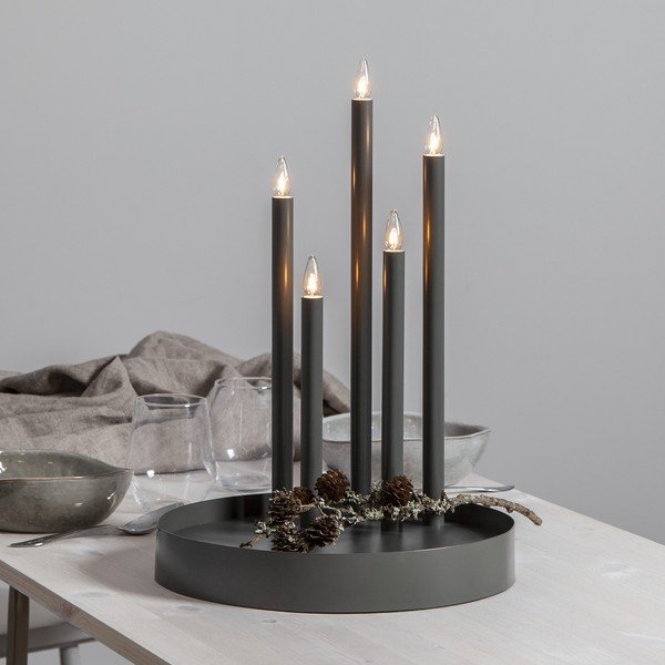 Czarna dekoracja świetlna ø 32 cm Deco – Star Trading-image-1