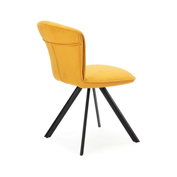 Żółte krzesła zestaw 2 szt. Simbra – Marckeric-image-3