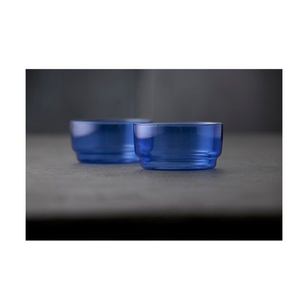 Niebieskie szklane miski zestaw 2 szt. 500 ml Torino – Lyngby Glas-image-2