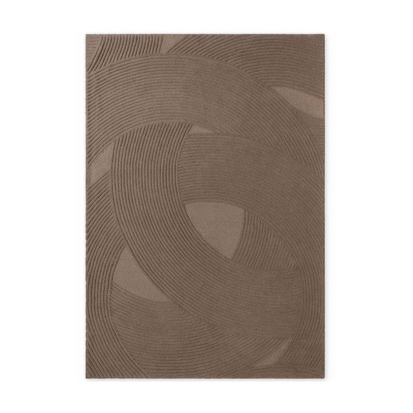 Brązowy wełniany dywan 160x230 cm Kensington Victoria – Ted Baker