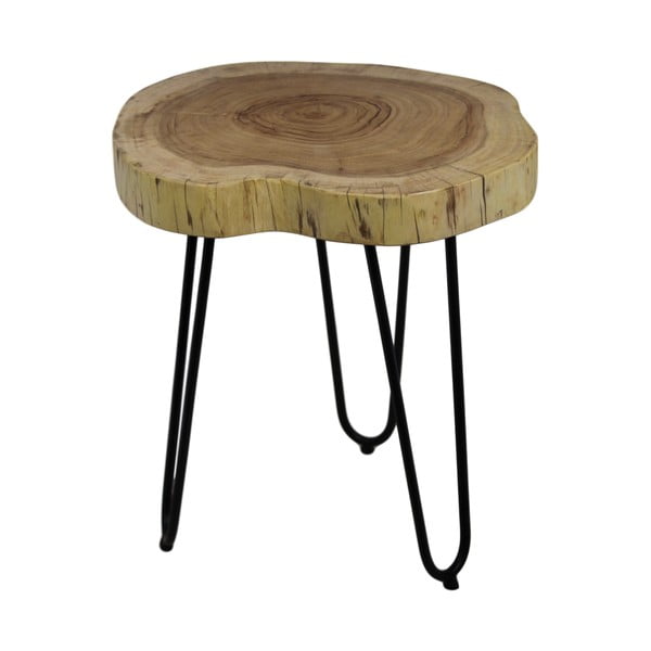 Stolik z drewna akacji HSM collection Live Edge, 43x45 cm
