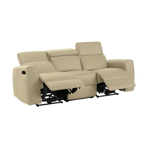 Biała sofa z imitacji skóry 216 cm Capena – Støraa-image-1