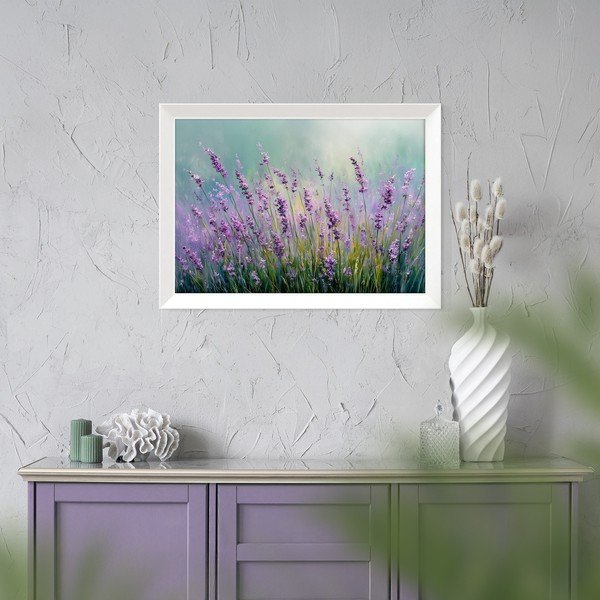 Obraz drukowany z ramą w zestawie 75x56 cm Lavender – Styler-image-2