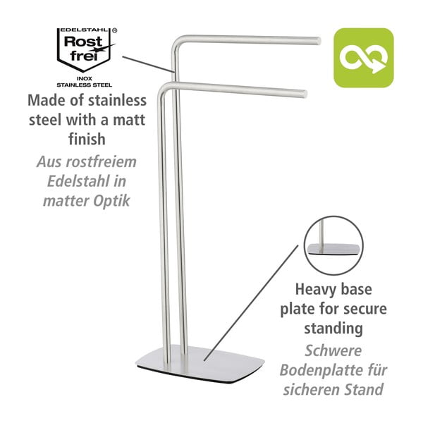 Stojak na ręczniki ze stali nierdzewnej Iria – Wenko-image-4