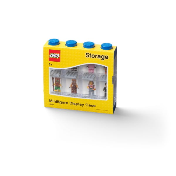 Niebieski pojemnik kolekcjonerski na 8 mini figurek LEGO®-image-1