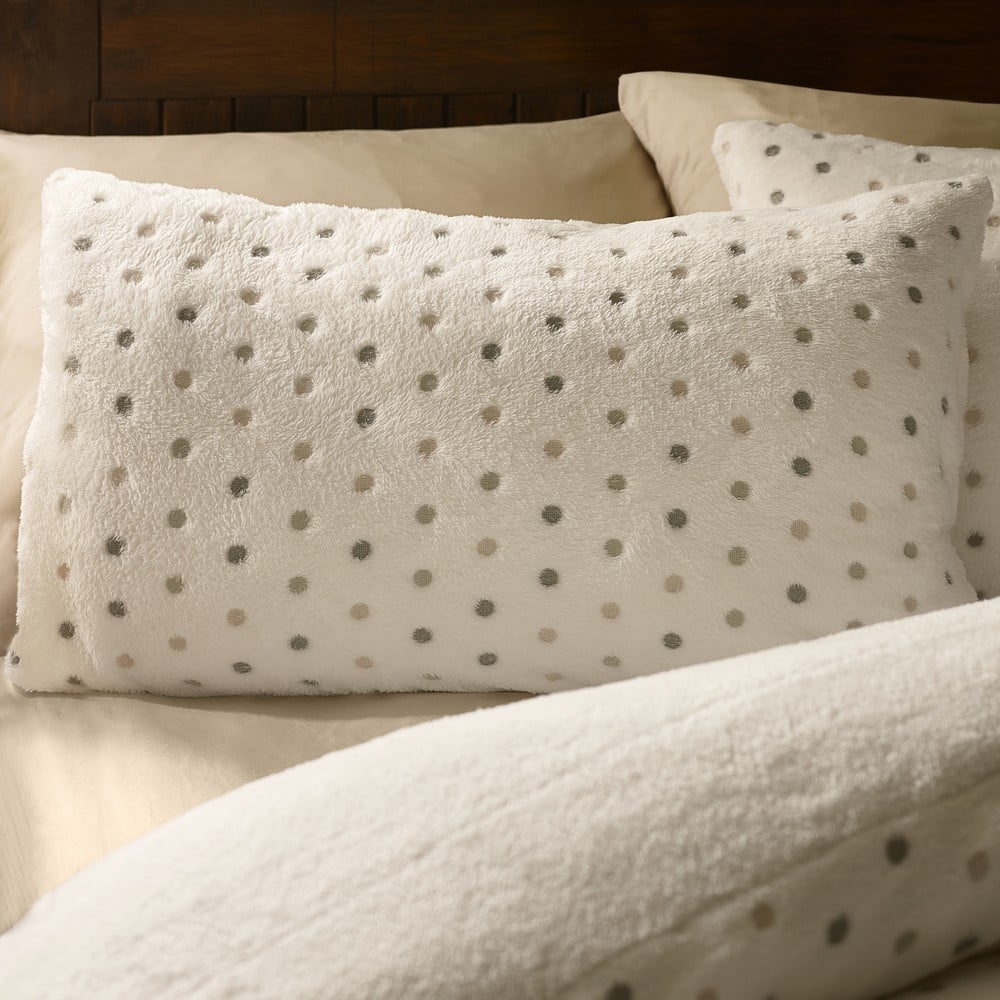 Kremowa pościel jednoosobowa z mikropluszu 135x200 cm Cosy Spot – Catherine Lansfield (zdjęcie 3)