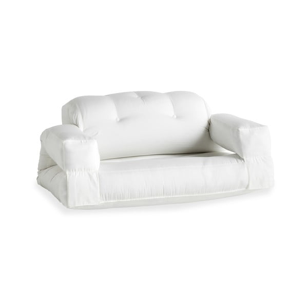 Biała sofa Bonami Design Karup na zewnątrz OUT™ rozkładana odpowiednia | White Hippo