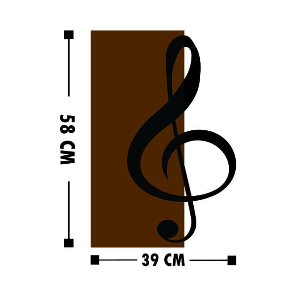 Dekoracja ścienna Wallity Treble Clef-image-4