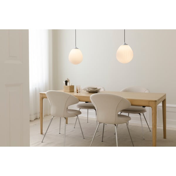 Abażur w biało-srebrnym kolorze ø 27 cm Around the World Medium – UMAGE-image-2