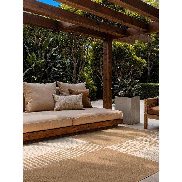 Kremowy/w naturalnym kolorze dywan odpowiedni na zewnątrz 160x230 cm Haringey Acacia – Ted Baker-image-1