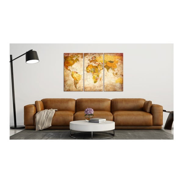 Tablica z mapą świata Bimago Antique Travel, 120x80 cm-image-2