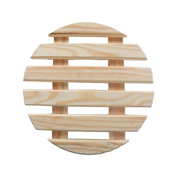 Drewniany kwietnik na kółkach ø 29 cm (wysokość 8 cm) Indoor – Esschert Design-image-3