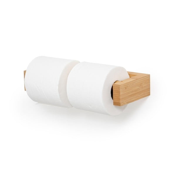 Podwójny bambusowy uchwyt na papier toaletowy Wireworks