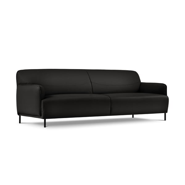 Czarna skórzana sofa Windsor & Co Sofas Neso, 235x90 cm-image-2