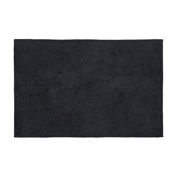 Czarny bawełniany dywanik łazienkowy Wenko Ono, 50x80 cm