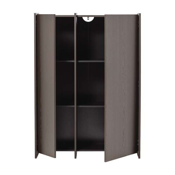 Ciemnobrązowa szafka w dekorze jesionu 102x140x44 cm Brock – WOOOD-image-4