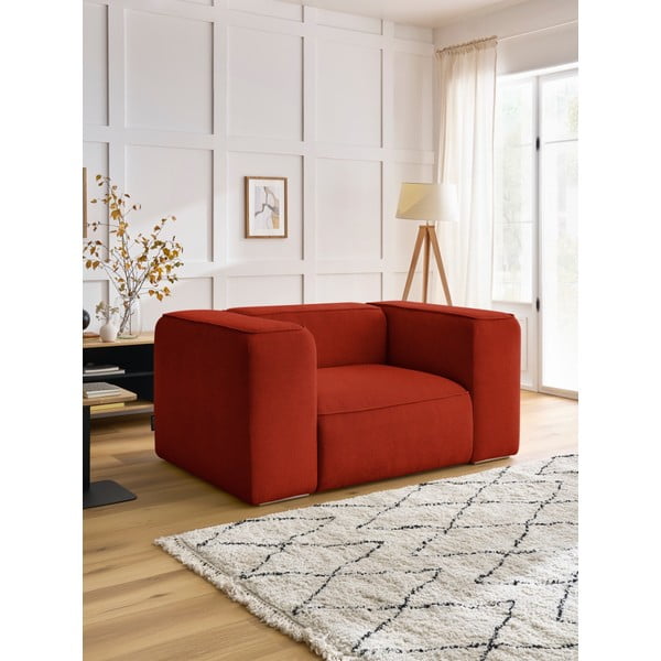 Ceglasty fotel Zephyr – Bobochic Paris-image-1