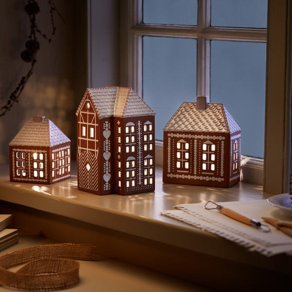 Ceramiczny świecznik na świeczkę typu tealight Gingerbread Lighthouse – Kähler Design-image-3