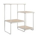 Biała konsola z blatem w dekorze jesionu 35x67 cm Dante – Støraa