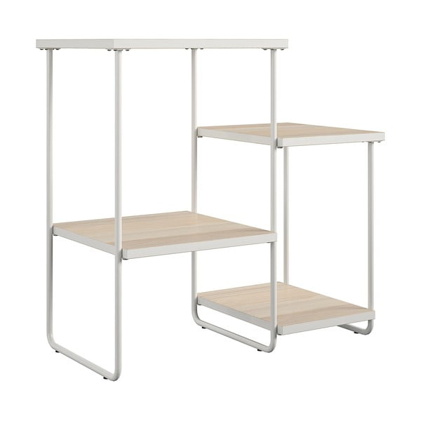 Biała konsola z blatem w dekorze jesionu 35x67 cm Dante – Støraa