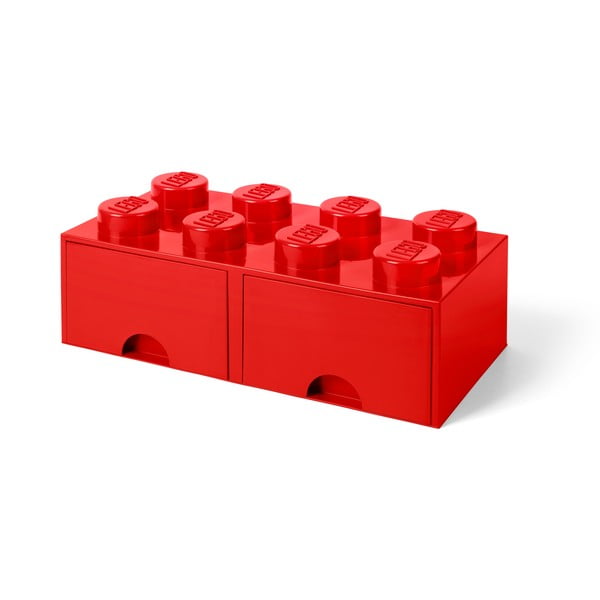 Czerwony pojemnik z 2 szufladami LEGO®-image-1