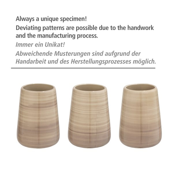 Piaskowobrązowa szczotka do WC Wenko Pottery-image-3