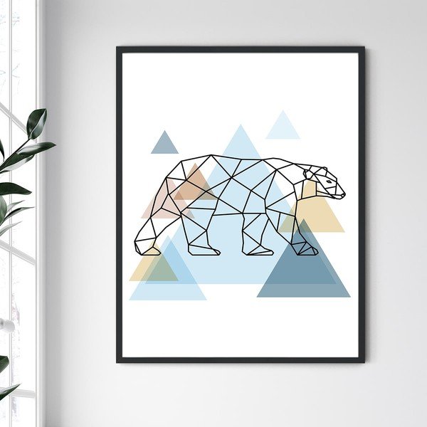 Obraz w ramie North Carolina Frame Bear II, 30x40 cm