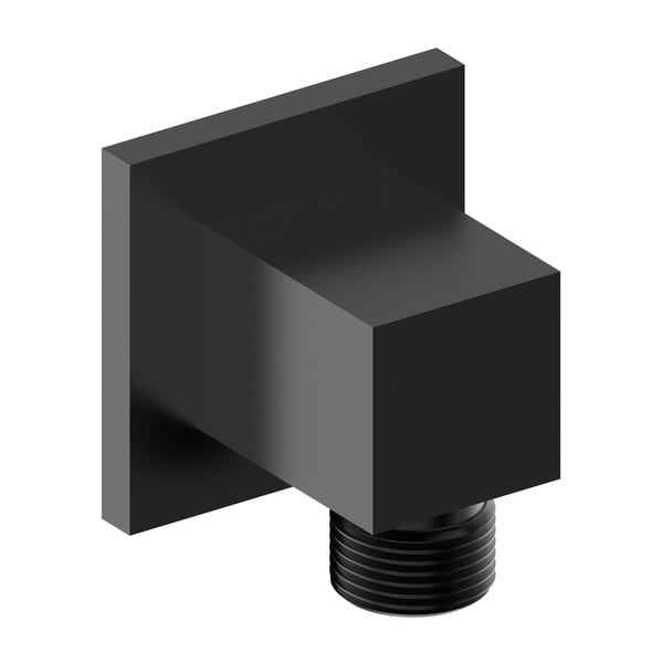 Przyłącze do prysznica z mosiądzu w kolorze matowej czerni – Sapho