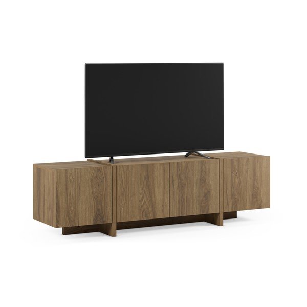 Szafka pod TV w dekorze dębu w naturalnym kolorze 180x55x35 cm Volia – Marckeric-image-4