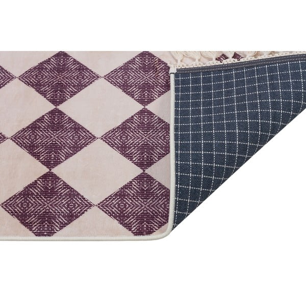 Fioletowo-beżowy dywan odpowiedni do prania 160x100 cm − Vitaus-image-2
