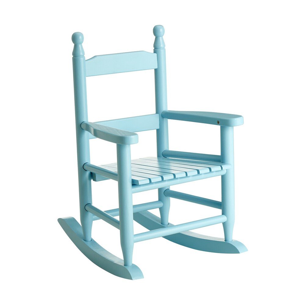 Niebieskie krzesło dziecięce z litego drewna topolowego – Premier Housewares