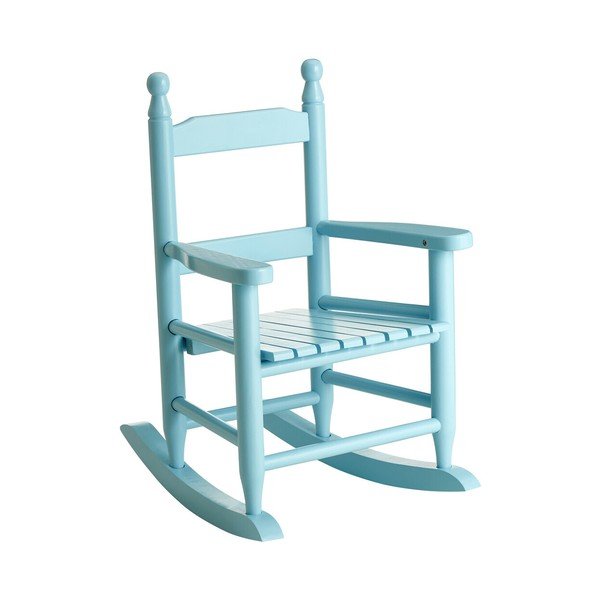 Niebieskie krzesło dziecięce z litego drewna topolowego – Premier Housewares