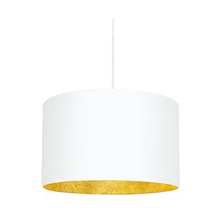 Biała lampa wisząca z wnętrzem w złotej barwie Sotto Luce Mika, ∅ 40 cm
