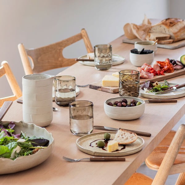 Beżowe kamienne talerze zestaw 2 szt. ø 20 cm Sand Grain – Mette Ditmer Denmark-image-4