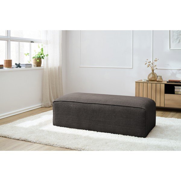 Brązowy sztruksowy podnóżek modułowy Megeve – Bobochic Paris-image-1